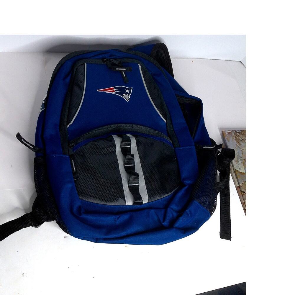 New England Patriots Backpack Large School Book Bag NFL Fan Pack
